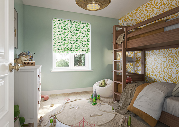 Dino Land, Lush Green - Roman Blind - Image 6